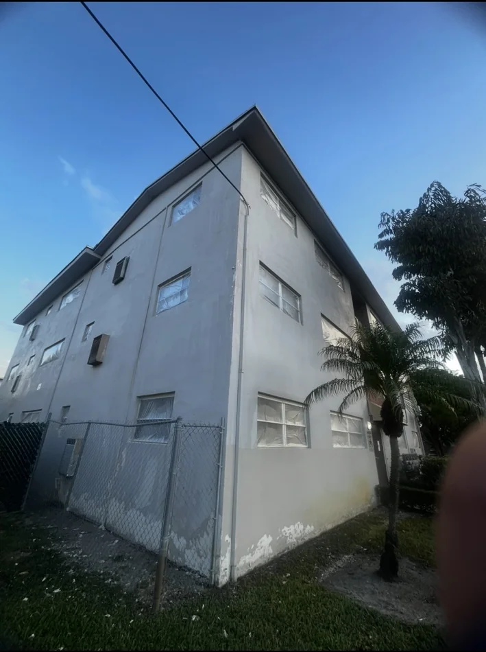 Exterior building before painting